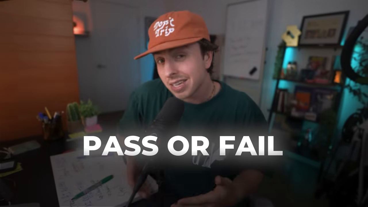 Rule-based 검증의 핵심을 압축한 'PASS OR FAIL' 자막 프레임